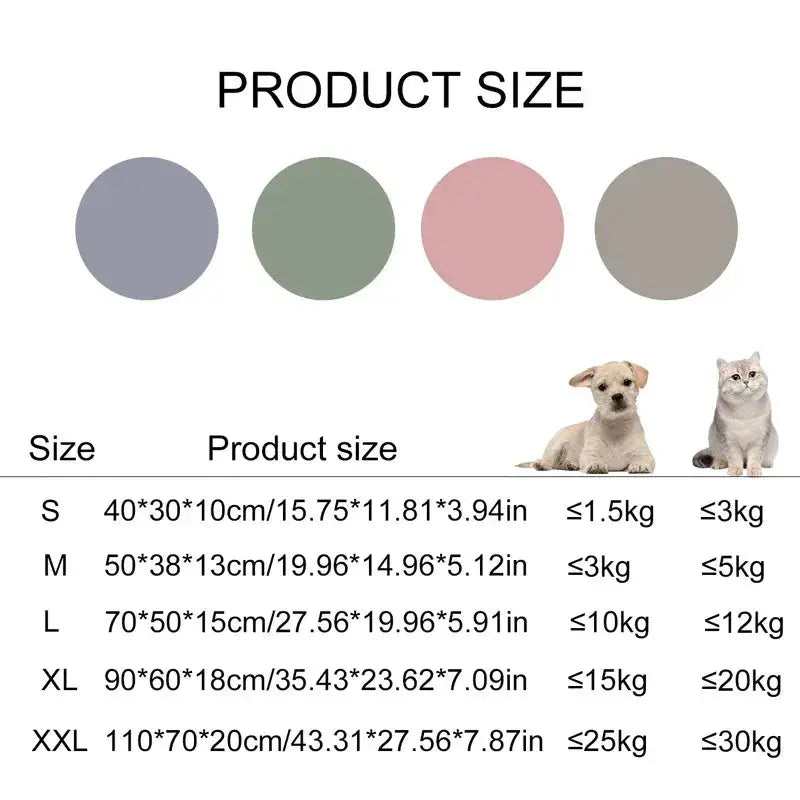Pet Sofa Sleeping Bed Large Dog Bed House for Cats Big Space Dog Sofa Sleeping Mat Winter Warm Dog Cushion
