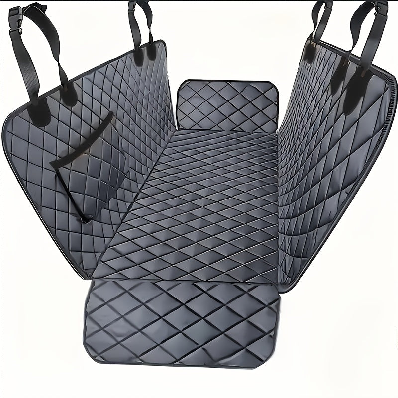 600D Heavy Duty Waterproof Dog Seat Cover - Scratch-Proof Non-Slip Pet Hammock with Soft Durable Polyester, Universal Fit for Cars Trucks SUVs Back Seat Protection - PAW-SOME PETS