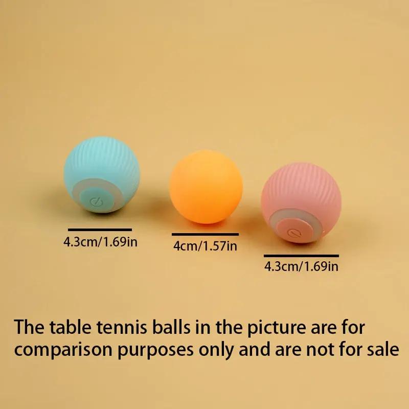 1-Pack MIAOQUANJI Smart Cat Toy with Automatic Rolling Ball - USB-Rechargeable, Auto Obstacle Avoidance, Lithium-Polymer Battery, Safe for Cats - Interactive Play, Compatible with All Breeds & Ages - Ideal Gift for Cat Owners