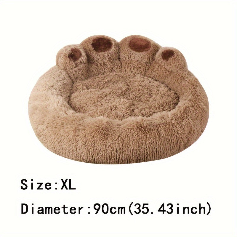 Soft Long Plush Cat kennel dog kennel winter warm pet bed Cat Bed Cat Mat Animals Sleeping Sofa - PAW-SOME PETS
