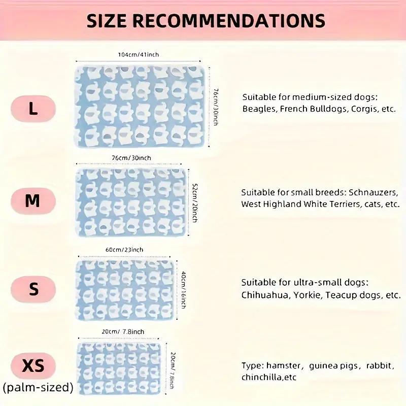 Cute Elephant Print Pet Blanket - Machine Washable, Soft Warm Fleece Pet Mats for Cats & Dogs, Four Seasons Comfort, Suitable for Small to Extra Large Pets, Polyester Bed Pad with Unique Features