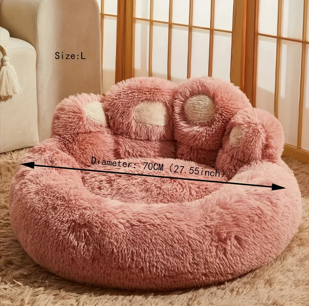 Soft Long Plush Cat kennel dog kennel winter warm pet bed Cat Bed Cat Mat Animals Sleeping Sofa - PAW-SOME PETS