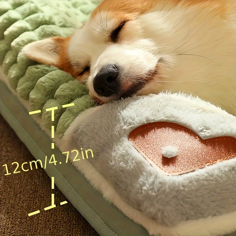 Dog Mat, Four Seasons Universal Kennel, Sleeping Nest with Winter Removable And Washable Floor Mat, Dog Sleeping Mat, Pet Soft Spine Protection, Dog Bed, Pet Sleeping Pad, Removable Mat, Square Pet Bed, Highquality Pet Mat, B - PAW-SOME PETS