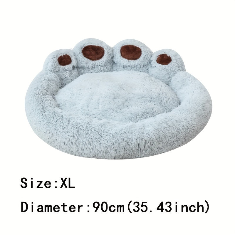 Soft Long Plush Cat kennel dog kennel winter warm pet bed Cat Bed Cat Mat Animals Sleeping Sofa - PAW-SOME PETS