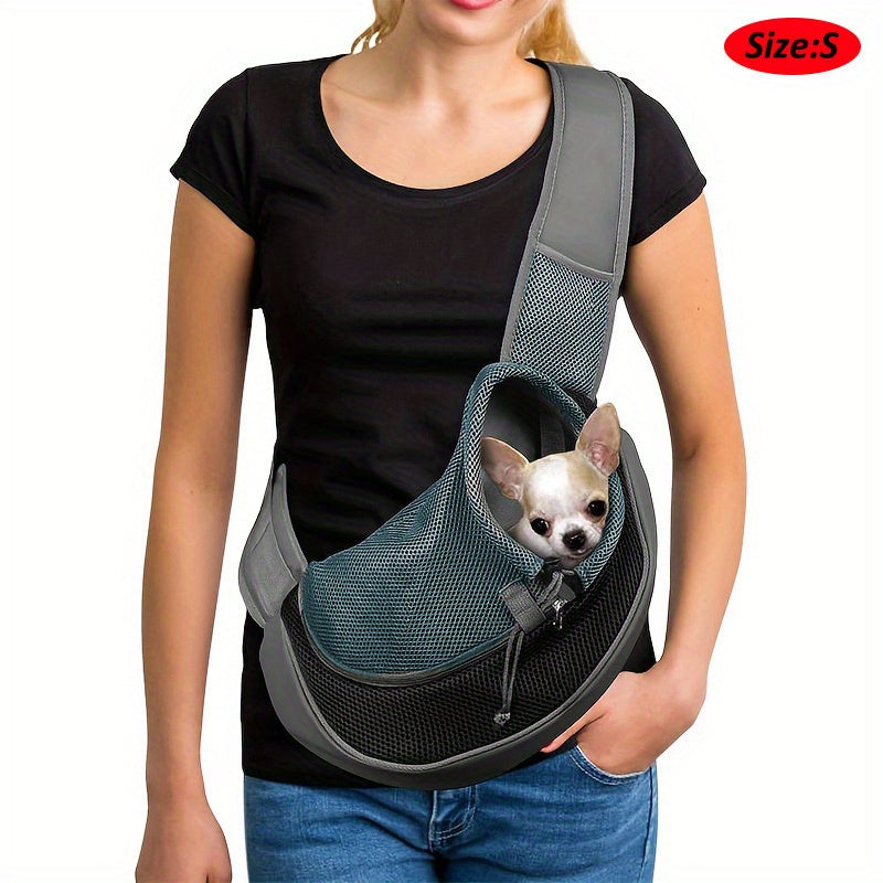 Reflective Pet Sling Carrier Breathable Mesh Travel Safe Sling Carrier For Pets Outgoing - PAW-SOME PETS