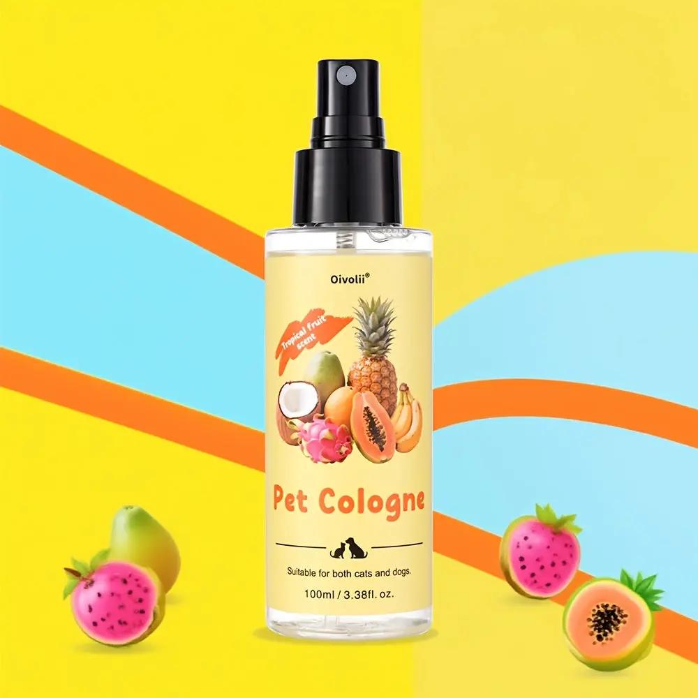 Pet Deodorizing Spray, Gentle Care for All Pets with Tropical Fruit Scent - Suitable for Removing Dog and Cat Urine, Stains & Odors - Multi-Surface Deodorizer for