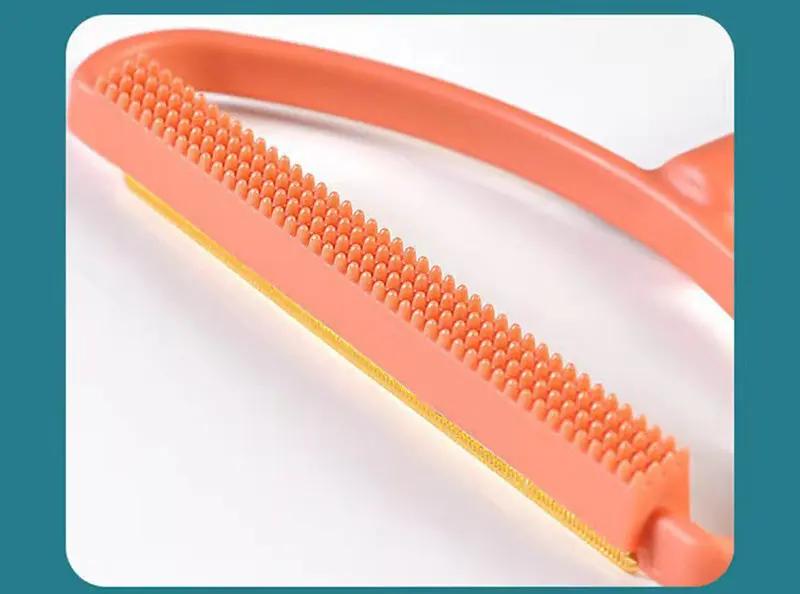 2-in-1 Cat And Dog Grooming Tool - Float Hair Removal Comb And Slicker Brush - Removes Tangles, Mats, And Shedding Hair - Gentle And Effective Pet Hair Remover