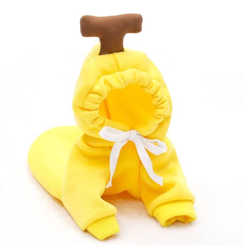 Cute Fruit Design Dog Hoodie - Winter Warm Fleece Pet Clothes for Dogs Christmas Gift