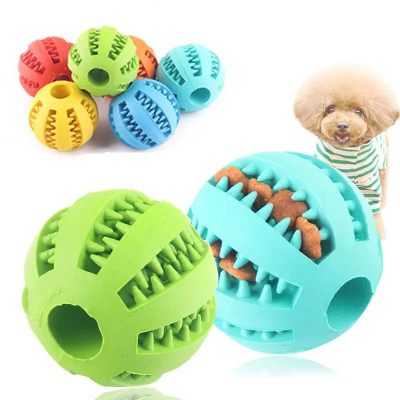 1pc Dog Ball Toys for Small Dogs Interactive Elasticity Puppy Chew Toy Tooth Cleaning Rubber Food Ball Toy Pet Stuff Accessories, Large Interactive Dog Ball, Dog Play Equipment, Vibrating Ball for Dogs, Pet Balls, Jolly Ball