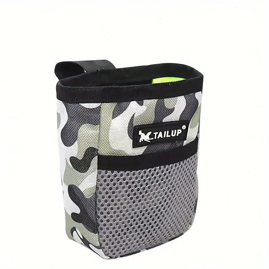 Compact Dog Training Treat Pouch with Secure Closure - Durable Polyester Waist Pack for Obedience & Agility, 2 Colors (Black/Red), Portable Snack Reward Bag for Puppy Feeding & On-the-Go Rewards