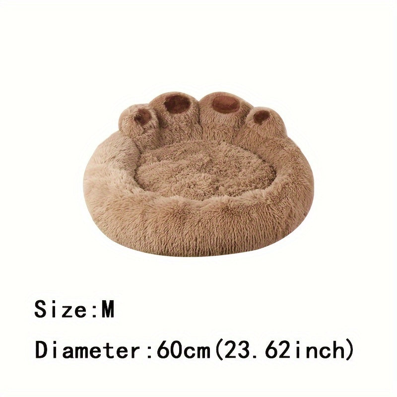 Soft Long Plush Cat kennel dog kennel winter warm pet bed Cat Bed Cat Mat Animals Sleeping Sofa - PAW-SOME PETS