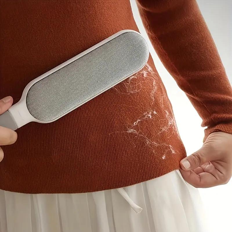 Reusable Pet Hair Remover Brush - Dual-Sided, Static Cling for Cats & Dogs, Ideal for Furniture, Clothes, Carpets - Durable Polypropylene, No Batteries Required