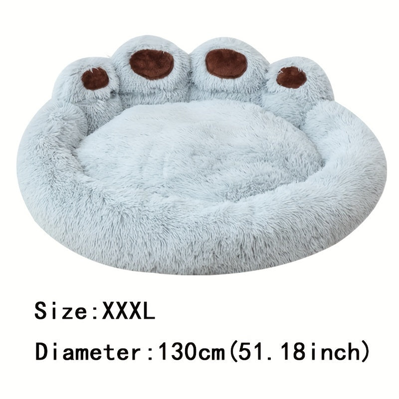 Soft Long Plush Cat kennel dog kennel winter warm pet bed Cat Bed Cat Mat Animals Sleeping Sofa - PAW-SOME PETS