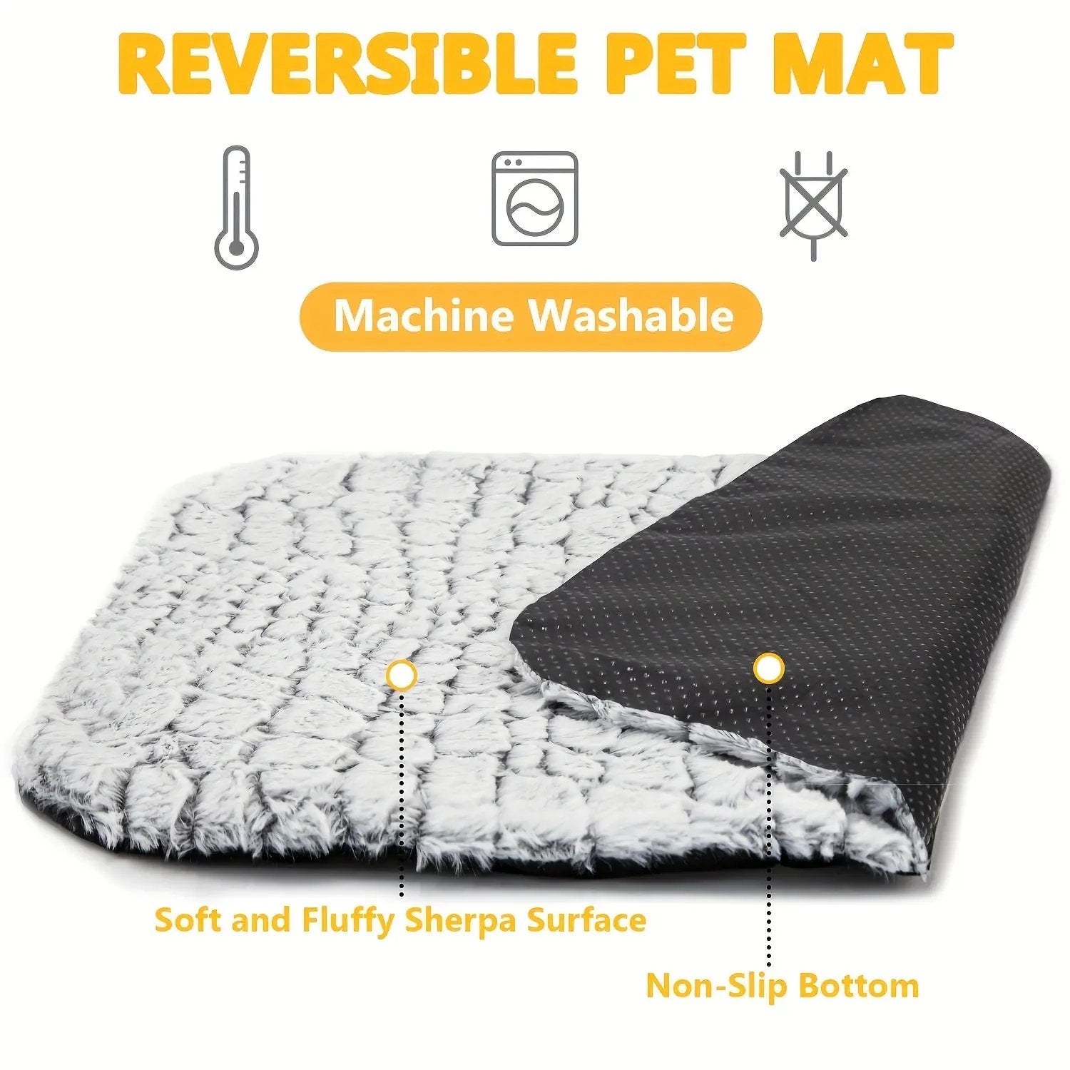 Ultra-Warm & Soft Dog Bed - Non-Slip Base, Removable Washable with Plaid Pattern, 3 Sizes (Small/Medium/Large) - All-Season Indoor/Outdoor/Car Use - for Small, Dog Bed, Cozy Pet Furniture, Durable Pet Furniture, Small Dog Own