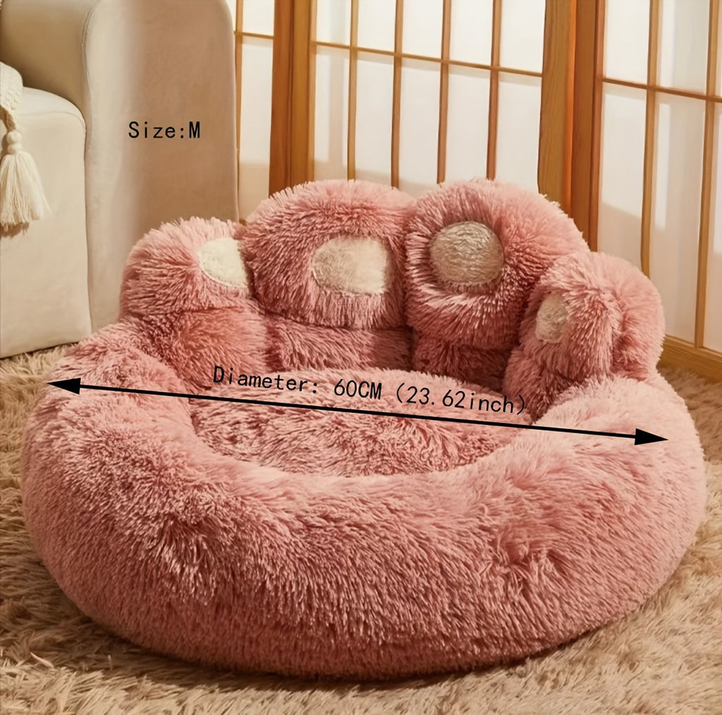 Soft Long Plush Cat kennel dog kennel winter warm pet bed Cat Bed Cat Mat Animals Sleeping Sofa - PAW-SOME PETS