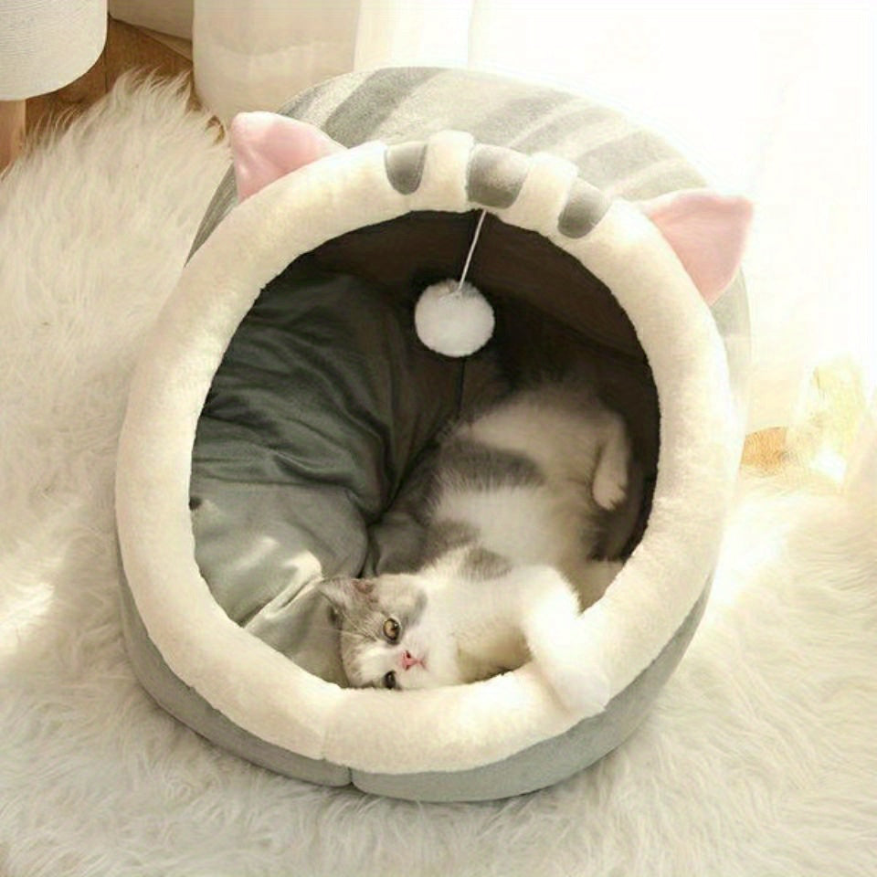 Cozy Cat Bed Tent: The Perfect Indoor Pet House For Your Feline Friend! - PAW-SOME PETS
