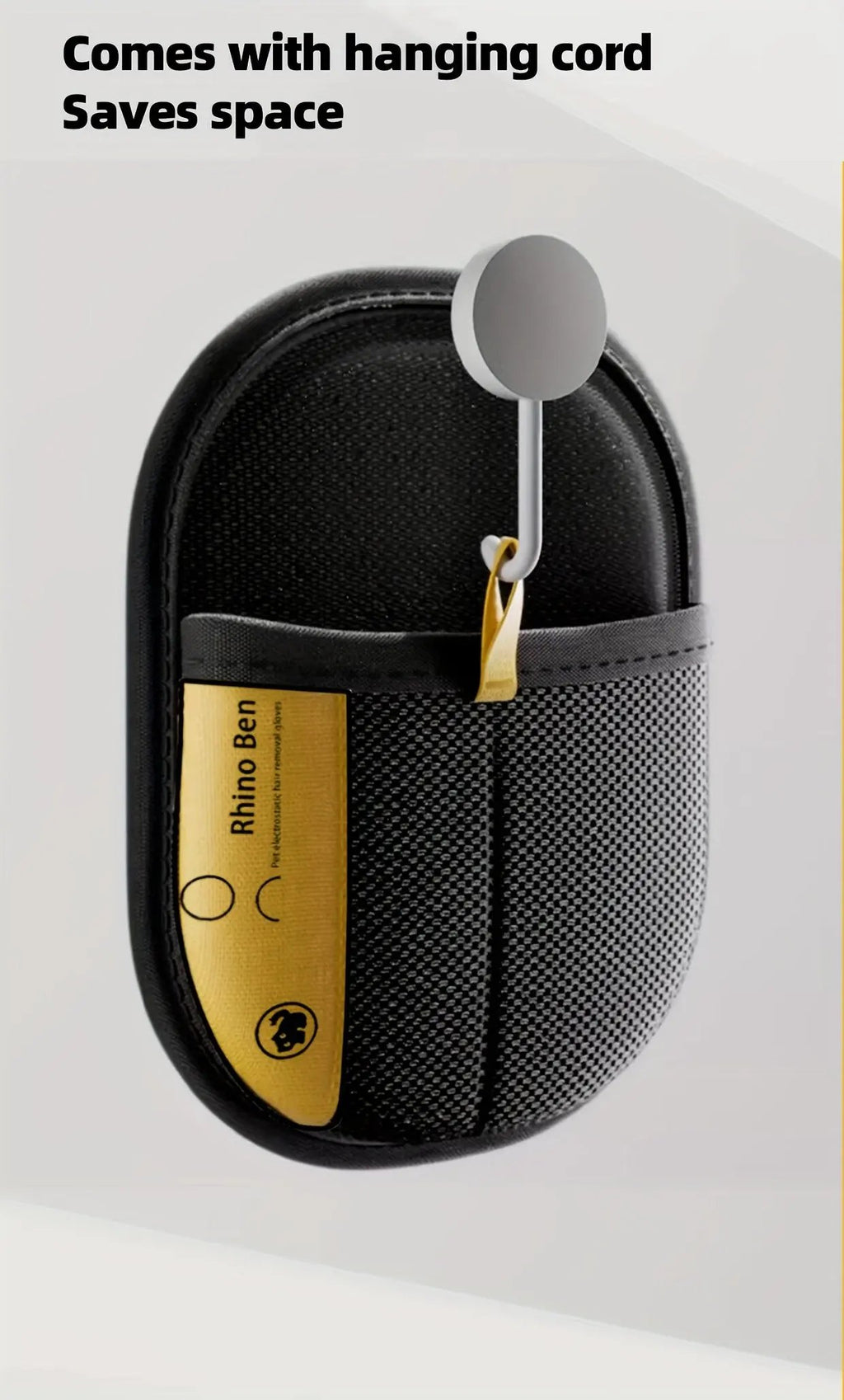 Upgraded Large Pet Static Hair Removal Gloves - Black Polypropylene Cat Grooming Gloves with Yellow Accents, 24.99cm*17.98cm, Efficient Pet Hair and Dander Removal, Essential Tool for Cats and Dogs | Stylish Pet Accessory | D