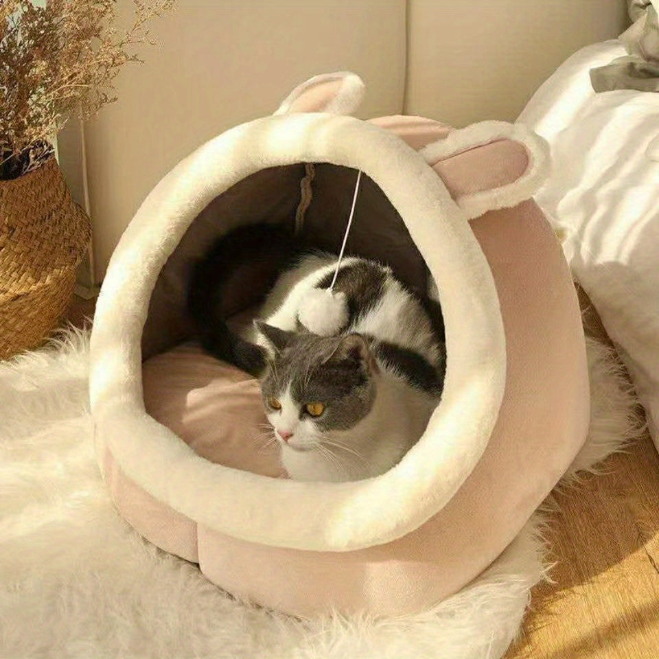 Cozy Cat Bed Tent: The Perfect Indoor Pet House For Your Feline Friend! - PAW-SOME PETS