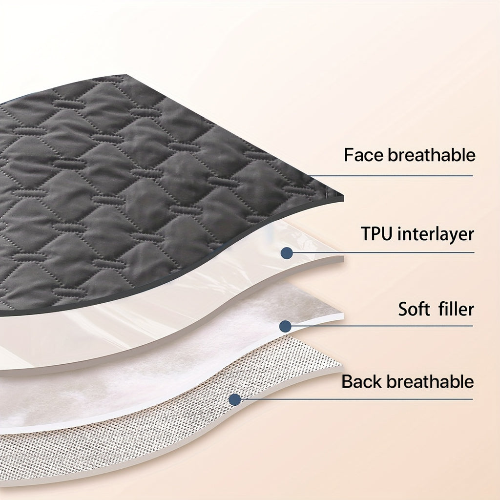 1pc TEXSTEAD Pet Sofa Bed - Scratch & Slip Resistant, Washable Dog & Cat Furniture Cover with Bolster Cushions, Gray & White Checkered Design for Small to Large Dogs, Cozy Home Decor, Dog Bed for Dogs, Cozy Pet Furniture, Che - PAW-SOME PETS