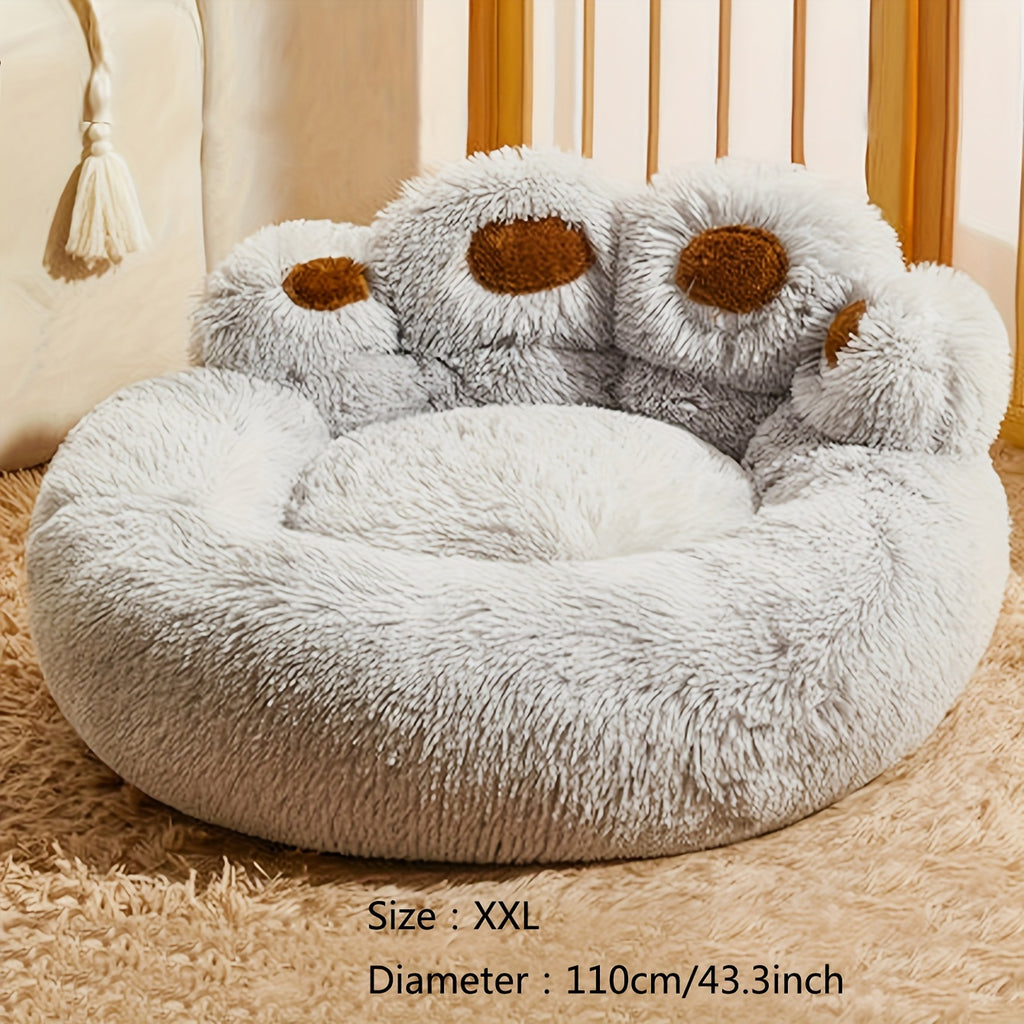Soft Long Plush Cat kennel dog kennel winter warm pet bed Cat Bed Cat Mat Animals Sleeping Sofa - PAW-SOME PETS