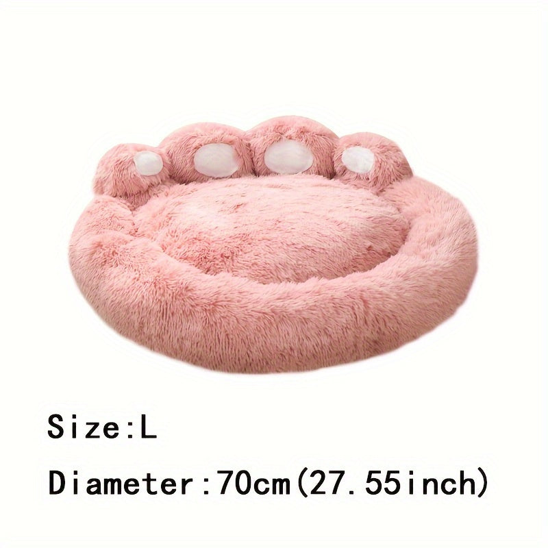 Soft Long Plush Cat kennel dog kennel winter warm pet bed Cat Bed Cat Mat Animals Sleeping Sofa - PAW-SOME PETS