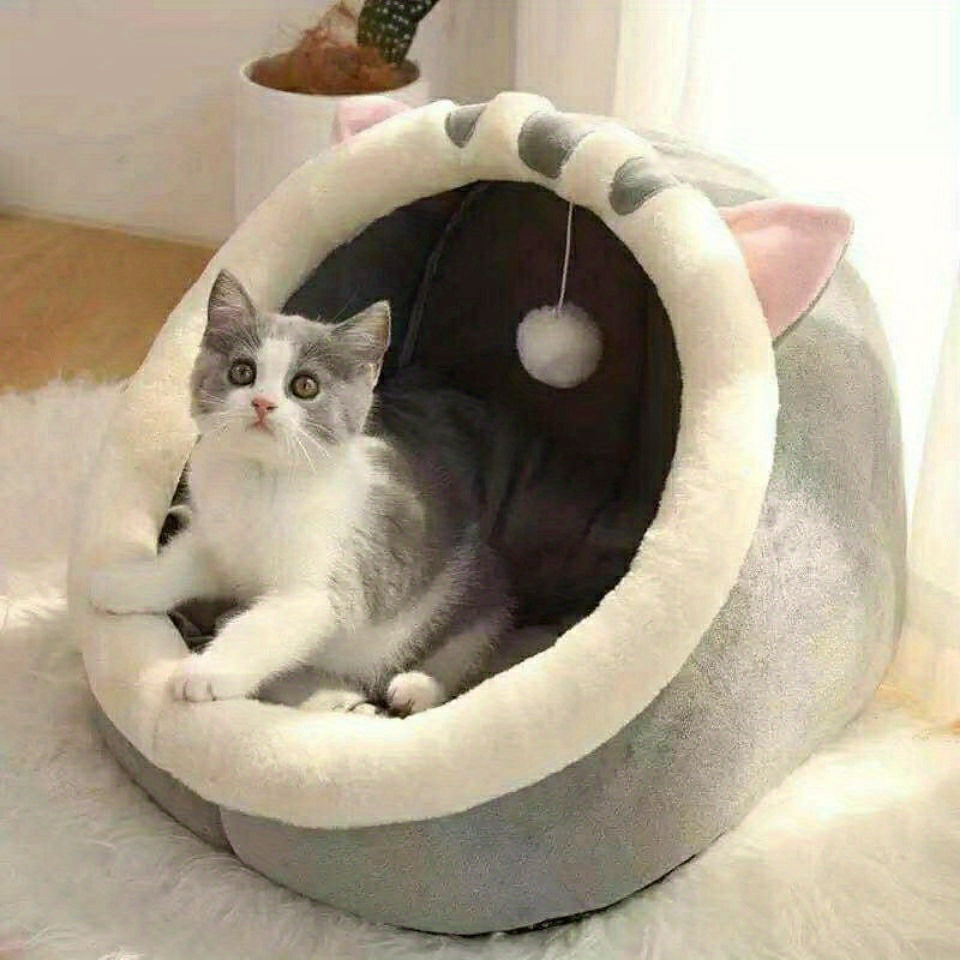 Cozy Cat Bed Tent: The Perfect Indoor Pet House For Your Feline Friend! - PAW-SOME PETS