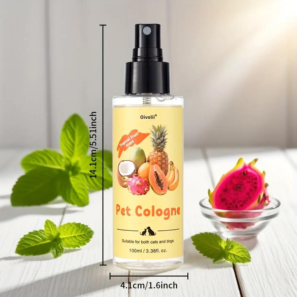 Pet Deodorizing Spray, Gentle Care for All Pets with Tropical Fruit Scent - Suitable for Removing Dog and Cat Urine, Stains & Odors - Multi-Surface Deodorizer for