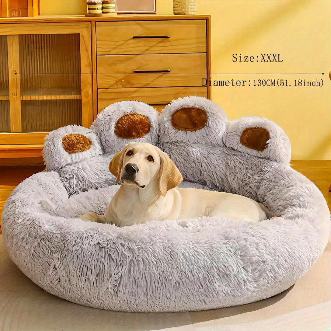 Soft Long Plush Cat kennel dog kennel winter warm pet bed Cat Bed Cat Mat Animals Sleeping Sofa - PAW-SOME PETS