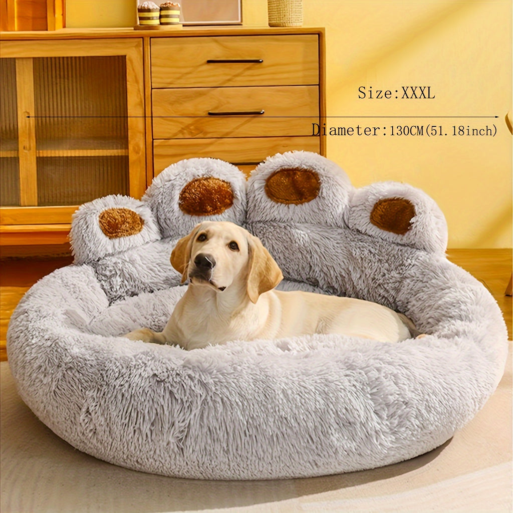 Soft Long Plush Cat kennel dog kennel winter warm pet bed Cat Bed Cat Mat Animals Sleeping Sofa - PAW-SOME PETS