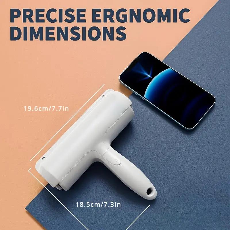 Pet Hair Remover - Lint Roller For Pet Hair - Cat And Dog Hair Remover For Couch, Furniture, Carpet, Car Seat, Reusable Roller W/Self-Cleaning Base - Upgraded Animal Fur Removal Tool