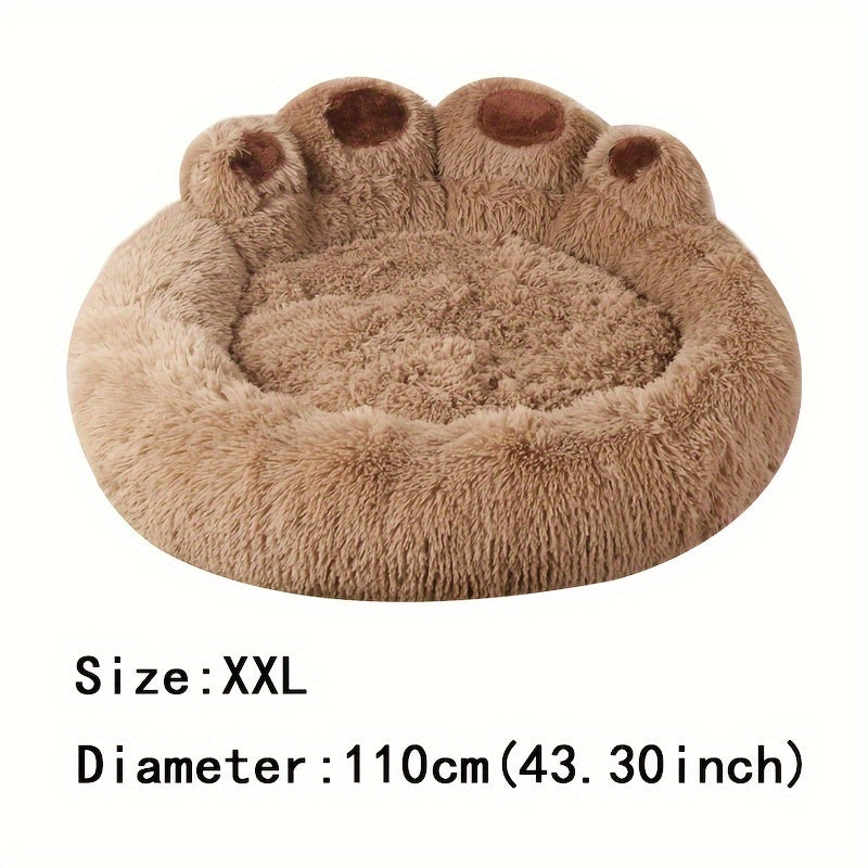 Soft Long Plush Cat kennel dog kennel winter warm pet bed Cat Bed Cat Mat Animals Sleeping Sofa - PAW-SOME PETS