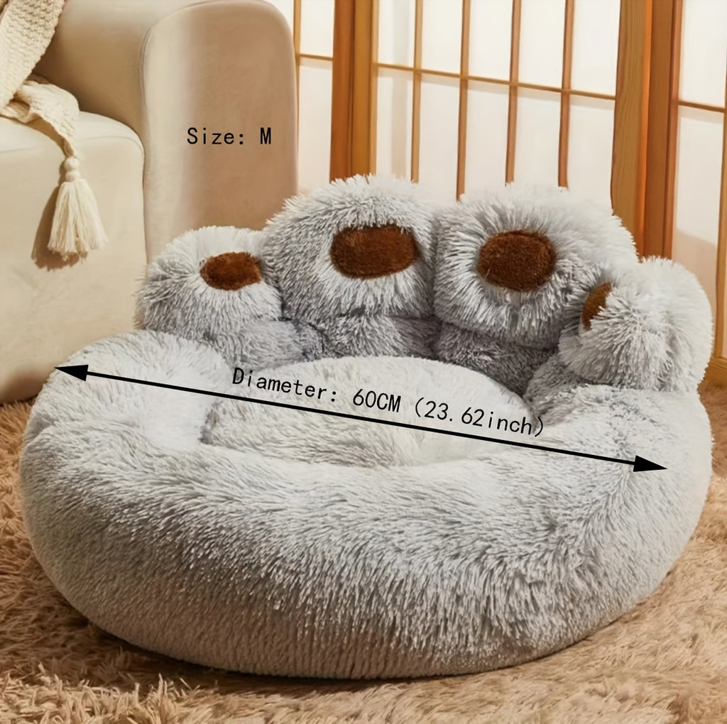 Soft Long Plush Cat kennel dog kennel winter warm pet bed Cat Bed Cat Mat Animals Sleeping Sofa - PAW-SOME PETS