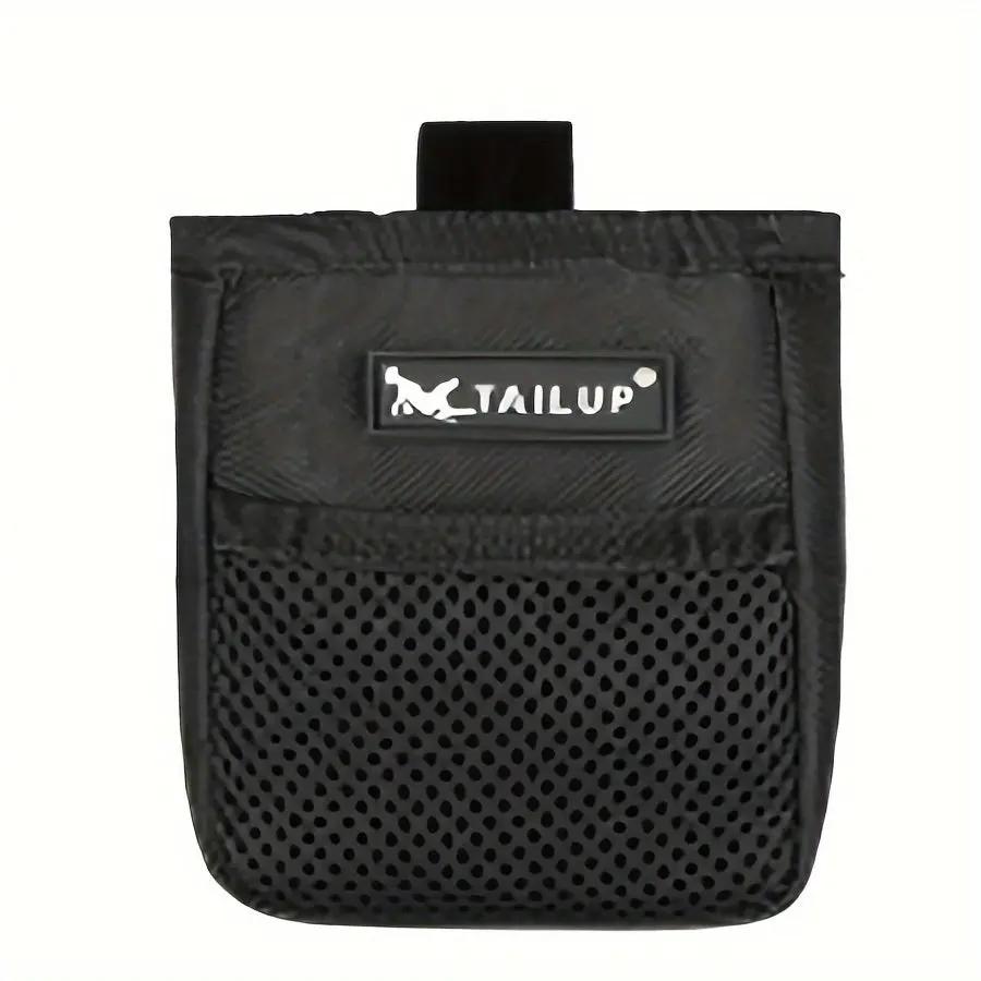 Compact Dog Training Treat Pouch with Secure Closure - Durable Polyester Waist Pack for Obedience & Agility, 2 Colors (Black/Red), Portable Snack Reward Bag for Puppy Feeding & On-the-Go Rewards PAW-SOME PETS