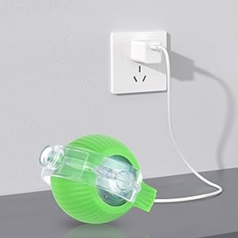 Smart Interactive Cat & Dog Toy Ball with USB Rechargeable Battery, Automatic Rolling Interactive Ball with Elastic Net Tail, Interactive Cat & Dog Toy for Siamese Cats - PAW-SOME PETS