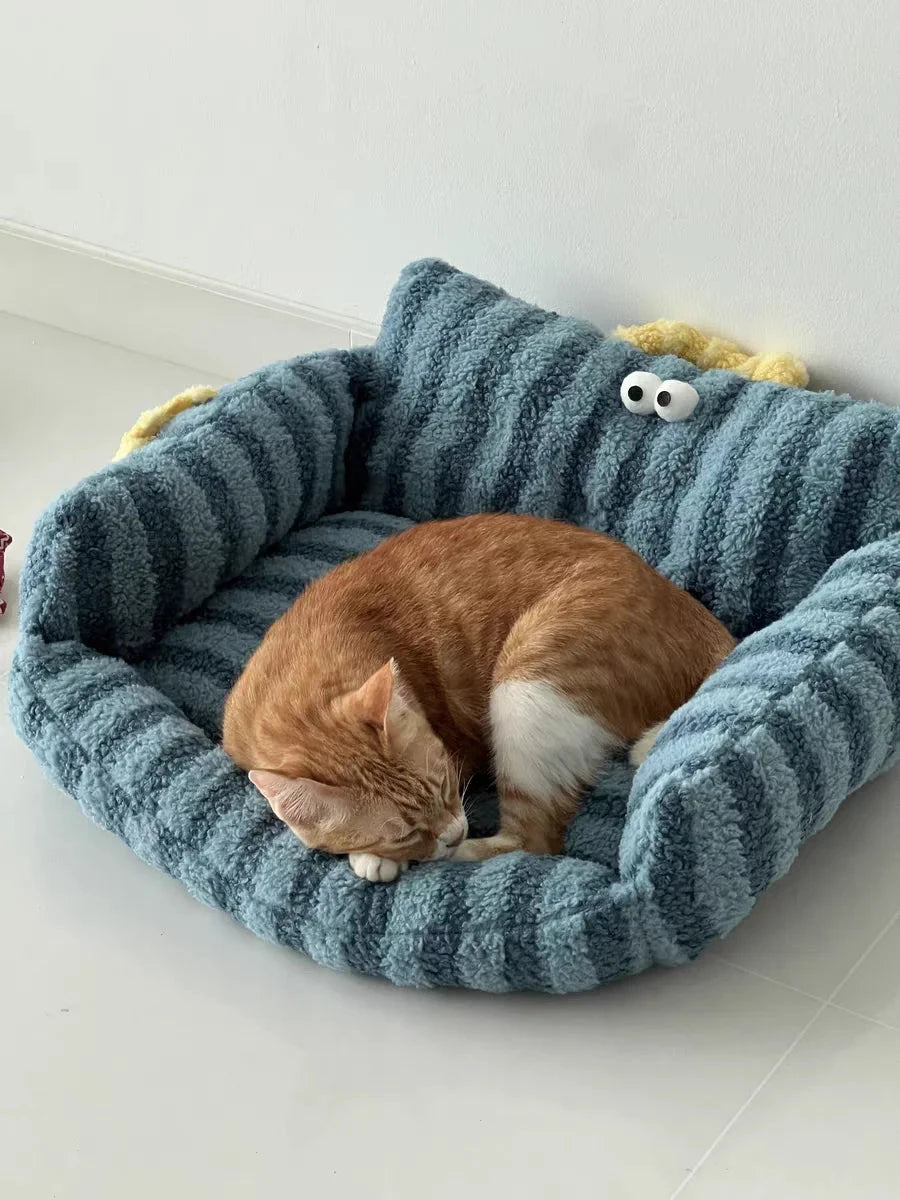 Puppy special sofa kennel winter warm pet Internet celebrity cat nest small dog dog sleeping mat cushion winter bed PAWN-SOME PETS