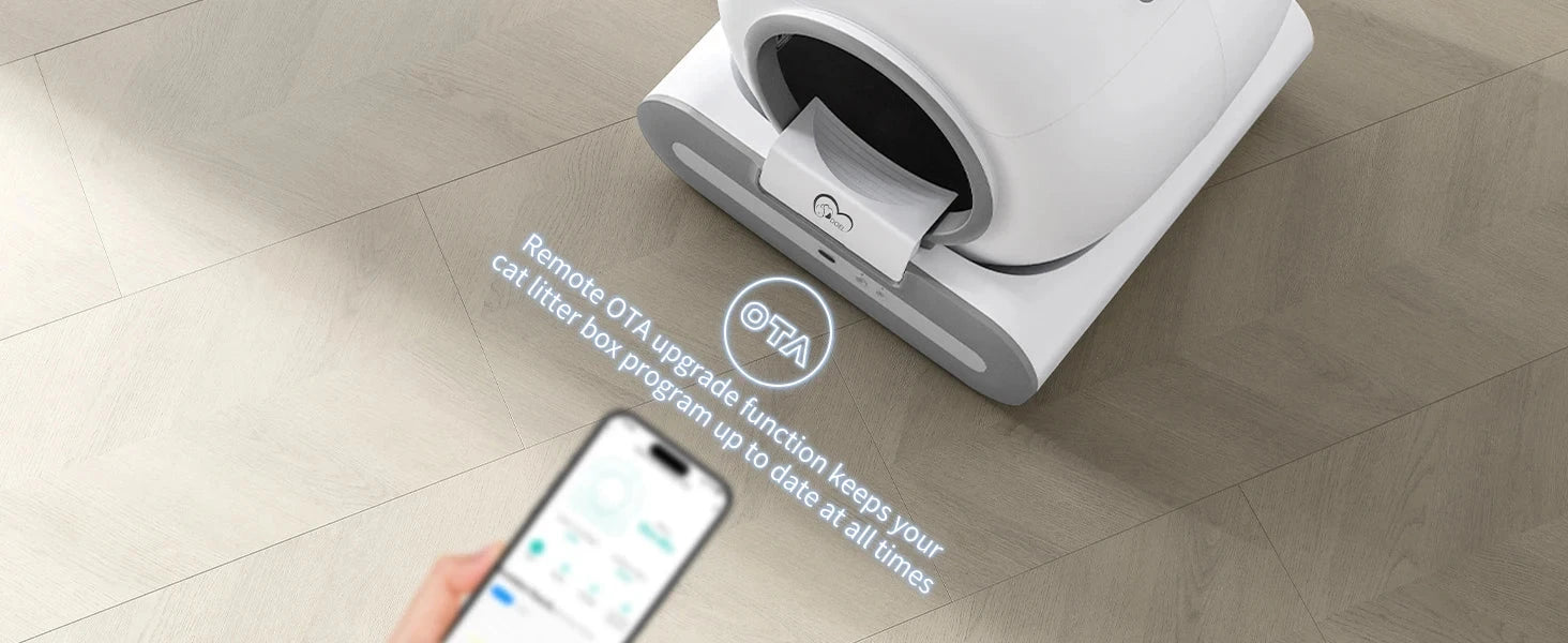 DOEL  Automatic Cat Litter Box Self Cleaning with App Control & Cat Litter Mat Smart Cat Toilet for Multiple Large Cats PAW-SOME PETS