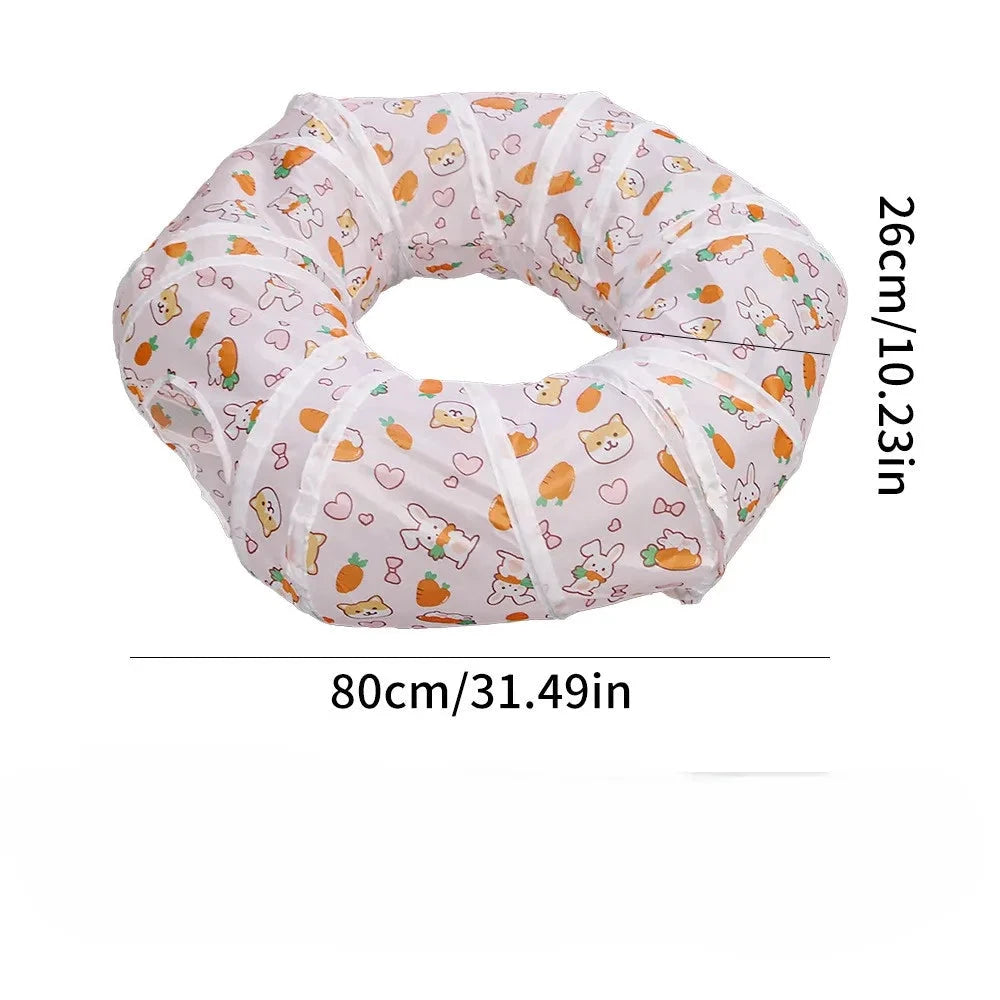 Cat Tunnel Portable Foldable Set Pet Rabbit Guinea Pig Tent Maze Channel Toy Dog Fence Pet Cage Large Space Multiple Gameplay PAW-SOME PETS