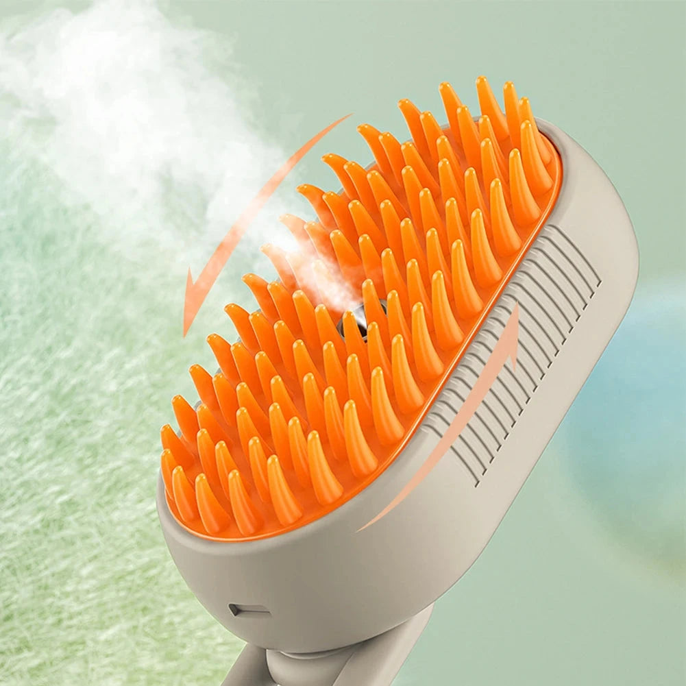 1-5pcs Cat Steam Brush USB Electric Water Spray Kitten Pet Comb Silicone Dog Bath Massage Brush with Liquid Grooming Supplies PAW-SOME PETS