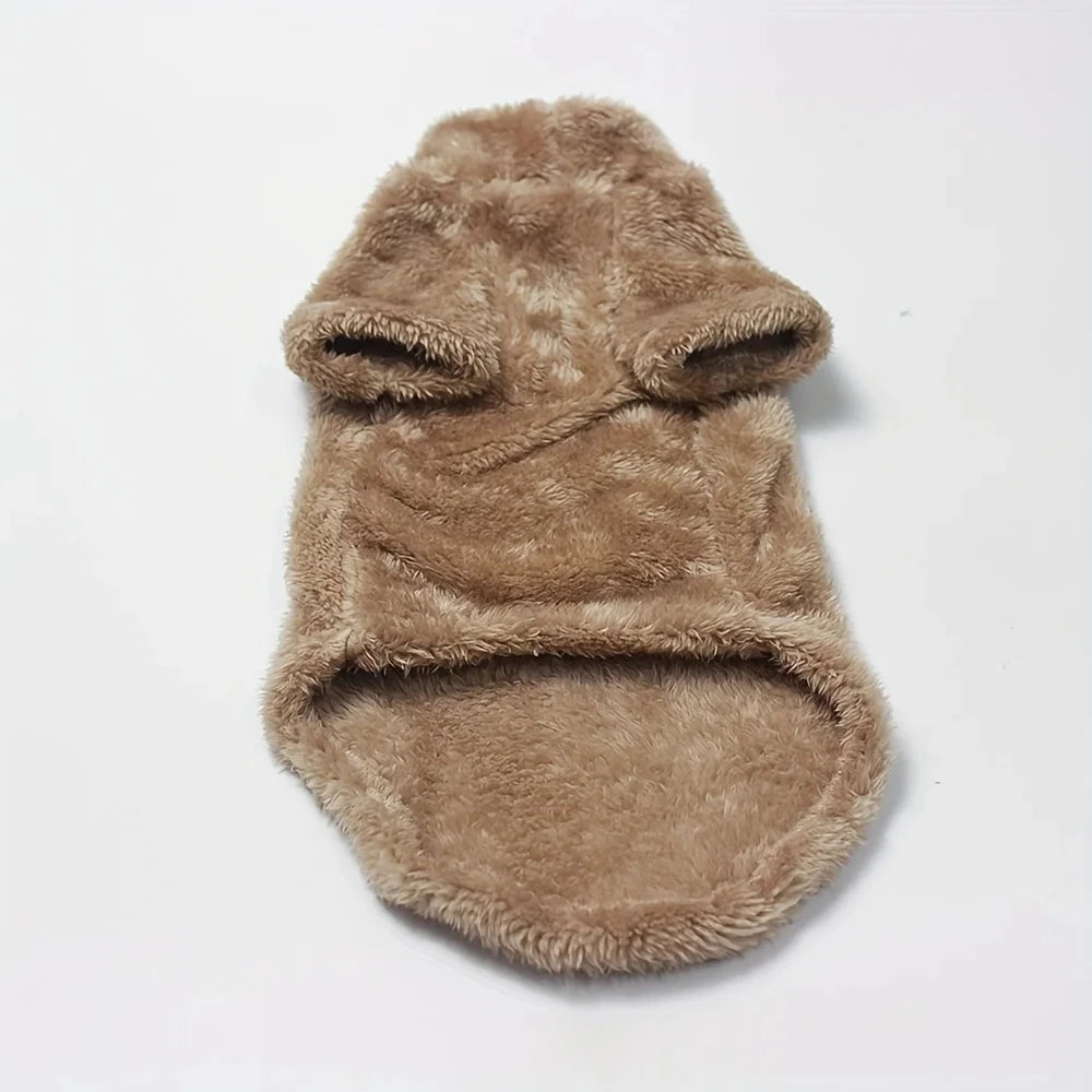 Pet Cat Sweater Home Fur Autumn and Winter Warm Solid Color Soft Arctic Velvet Skincare Suitable for Devonshire Cats, Hairless C PAWN-SOME PETS