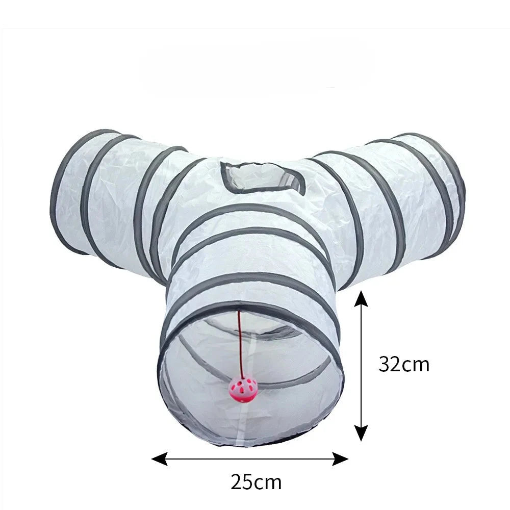 Cat Tunnel Portable Foldable Set Pet Rabbit Guinea Pig Tent Maze Channel Toy Dog Fence Pet Cage Large Space Multiple Gameplay PAW-SOME PETS