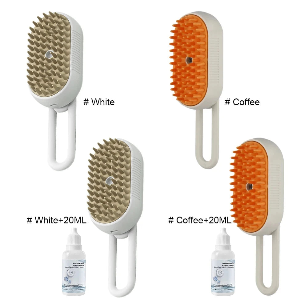 1-5pcs Cat Steam Brush USB Electric Water Spray Kitten Pet Comb Silicone Dog Bath Massage Brush with Liquid Grooming Supplies PAW-SOME PETS