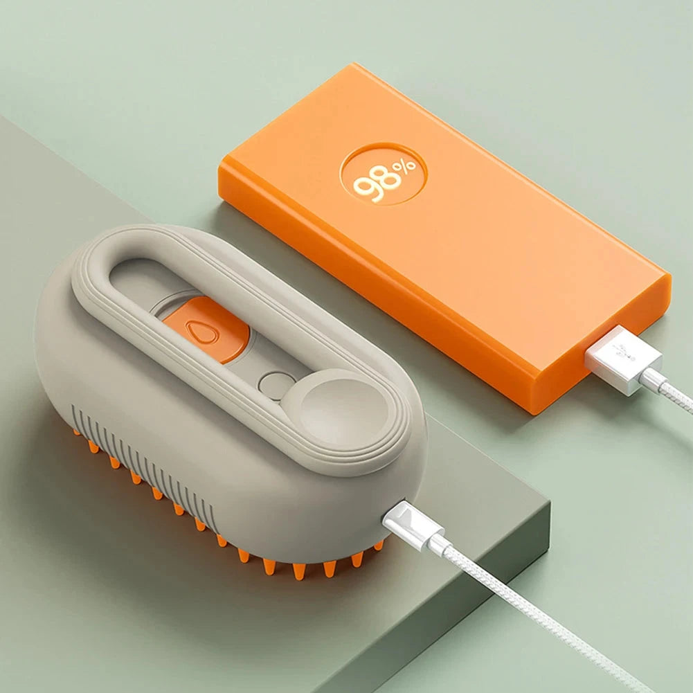 1-5pcs Cat Steam Brush USB Electric Water Spray Kitten Pet Comb Silicone Dog Bath Massage Brush with Liquid Grooming Supplies PAW-SOME PETS