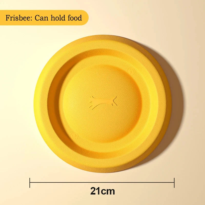 EVA Durable Dog Toys 4 Pack  Flying Disc + Ball + Tug Rope for Puppy&Adult Dogs  Chew-Proof Teeth Cleaning Set（2024 Best Seller） PAWN-SOME PETS