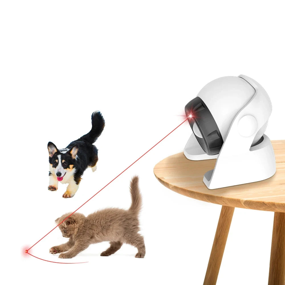 Cat Laser Toy Automatic Rechargeable Motion Random Activated Interactive Cat Toys for Indoor Cats/Dog/Kittne Slow and Fast Mode PAWN-SOME PETS