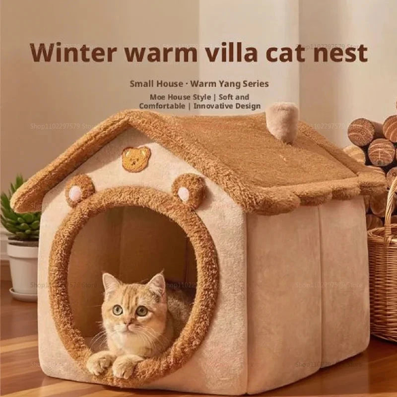 Foldable Washable Pet House for Small Dogs and Cats Removable Soft Cave Sofa Bed Extra Small Puppy Puppy Cave Indoor Outdoor Use PAWN-SOME PETS