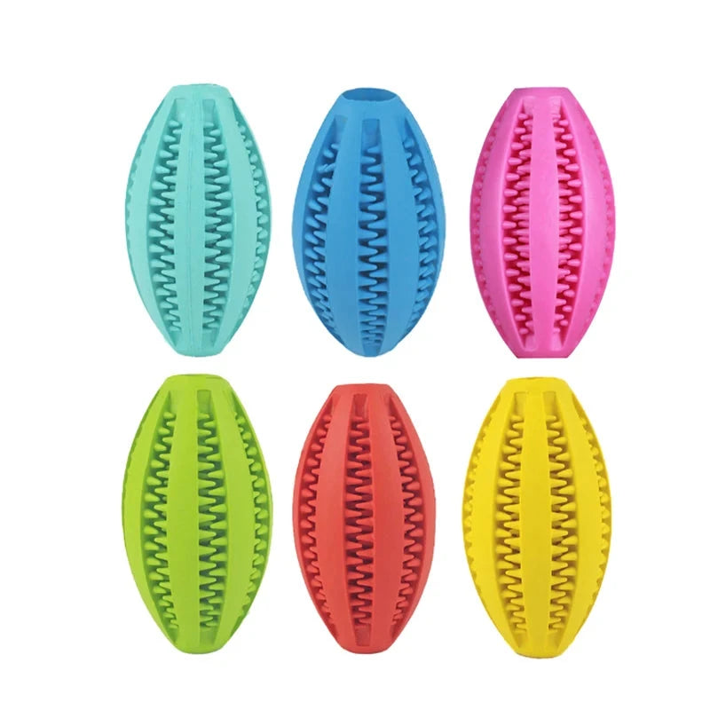 Pet Dog Chew Toys Teeth Cleaning Snack Ball Pet Dog Toy Ball Natural Rubber Super Tough Interactive Bouncy Pet Supplies PAWN-SOME PETS