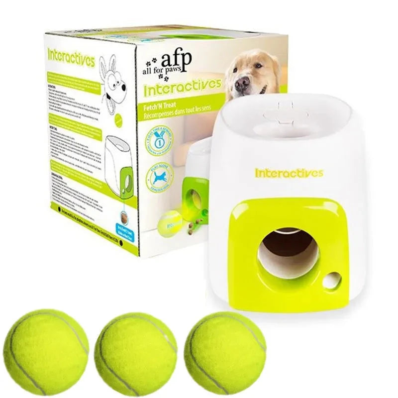 Tennis Ball Launcher Dog Cat Chase Automatic Toys Reward Machine Smart Feeder Throwing Mmachine Pet Ball Thrower PAWN-SOME PETS