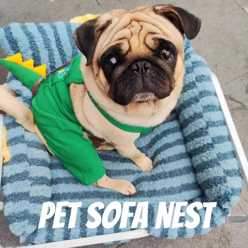 Puppy special sofa kennel winter warm pet Internet celebrity cat nest small dog dog sleeping mat cushion winter bed PAWN-SOME PETS
