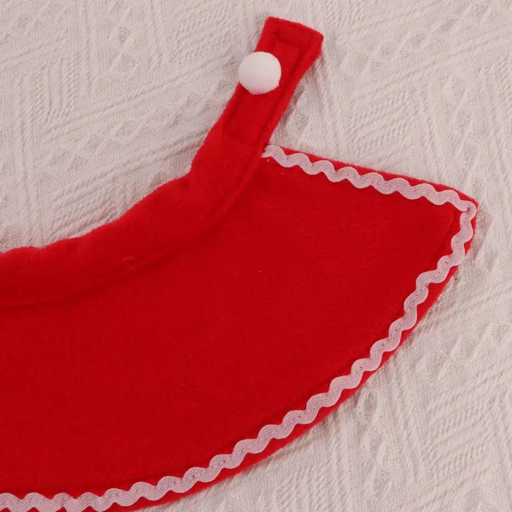 Cute Winter Pet Cloak Dog Cat Christmas Clothes Warm Puppy Santa Red Scarf Hat Head Funny Christmas Pet Costume Dog Cat Cloaks PAWN-SOME PETS