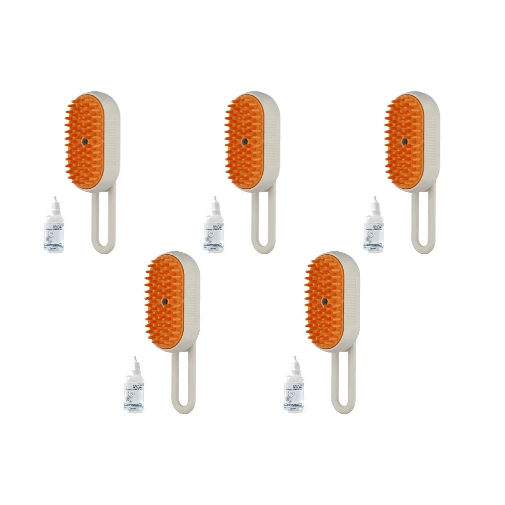 1-5pcs Cat Steam Brush USB Electric Water Spray Kitten Pet Comb Silicone Dog Bath Massage Brush with Liquid Grooming Supplies PAW-SOME PETS